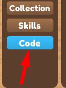 The Code button in Farm Life Simulator