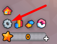 The Settings icon in RNG Combat Simulator