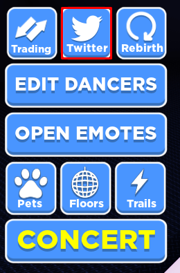 Giant Dance Off Simulator 1 Twitter button