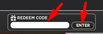 The code redeeming interface in SCP Warfare Tycoon 2