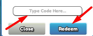 The code redeeming interface in Golf Frenzy