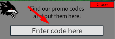 The code redeeming interface in Drive-Thru Tycoon