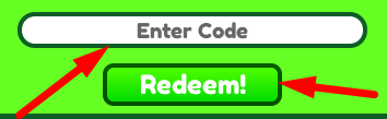 The code redeeming interface in Sandwich Tycoon