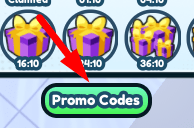 The Promo Codes button in Dream Life Tycoon