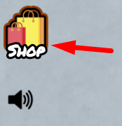 The Shop button in Bathroom: Town Attack