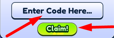 The code redeeming interface in Hammer Smash Simulator