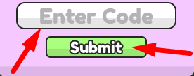 The code redeeming interface in Donut Factory Tycoon