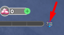 The Enter Code button in Car Repair Simulator