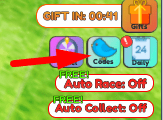 The Codes button in Sonic Race