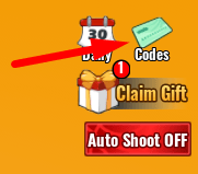 The Codes button in Hit Hoop Simulator