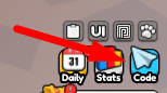 The Code button in Pet ATK Simulator