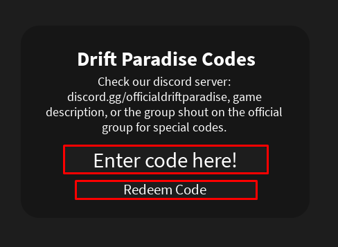 Roblox Drift Paradise codes (February 2023)