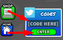 The code redeeming interface in make roblox games to become rich and famous