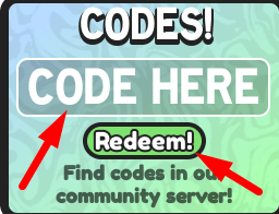 The code redeeming interface in Block Mayhem