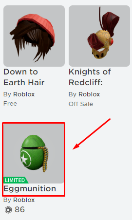 How to sell items desktop Eggmunition icon