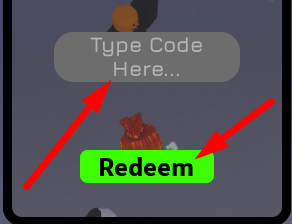 The code redeeming interface in Ultra Toilet Fight