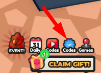 The Codes button in Toilet Battle Simulator