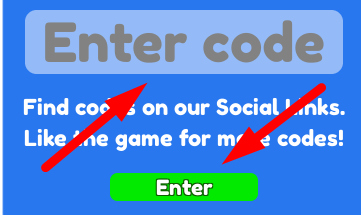 The code redeeming interface in Ragdoll Clicker