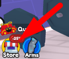 The Store icon in Arm Wrestle Simulator