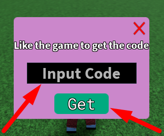 The interface to redeem codes in Block Stairs Obby