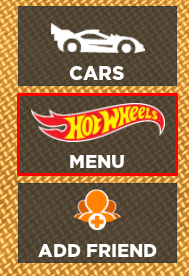 Hot Wheels Open World menu button