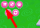 The Shop icon in Princess Fighter Simulator