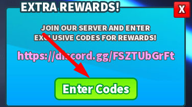 The Enter Codes button in Circle Clash