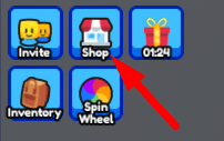 The Shop button in Paper Simulator