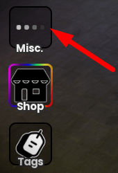 The Misc. Button in Rob a Convenience Store Simulator