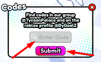 The code redeeming interface in Dragon Merge Tycoon