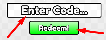 The code redeeming interface in Cart Ride Simulator