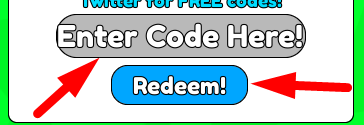 The code redeeming interface in Magic Boxer Simulator