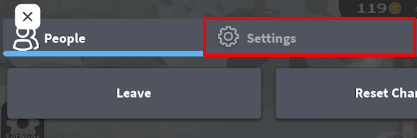 Shift lock mobile settings button