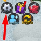 The settings icon in Defender's Depot 2