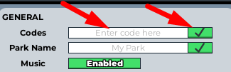 The code redeeming interface in Zoo Tycoon 2