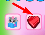 The Heart icon in Raise a Rainbocorn