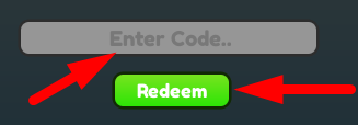 The code redeeming interface in Money Masters