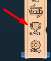 The Rewards button in Book of Monsters