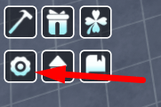 The Settings icon in Factory RNG