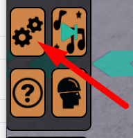 The Settings icon in Ultimate Retail Tycoon