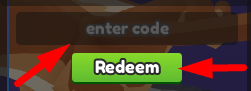 The code redeeming interface in Griffin's Destiny