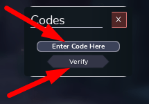 The code redeeming interface in Nightmare Elemental