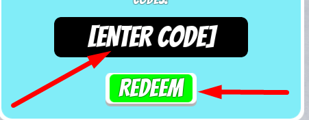 The code redeeming interface in Log Flume Tycoon