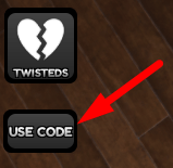 The Use Code button in Dandy's World