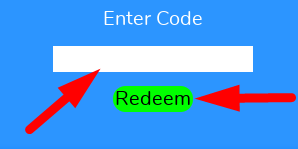 The code redeeming interface in Bus Station Tycoon