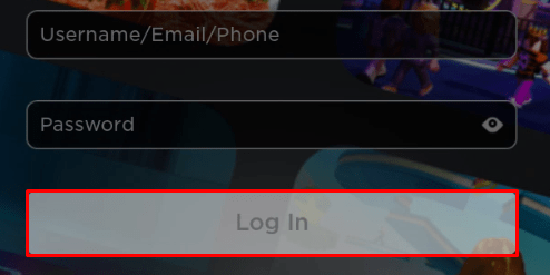 Roblox without downloading log in page