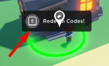 The Redeem Codes zone in Test Your Luck