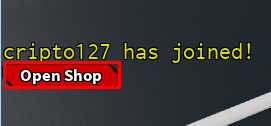 RMod open shop button