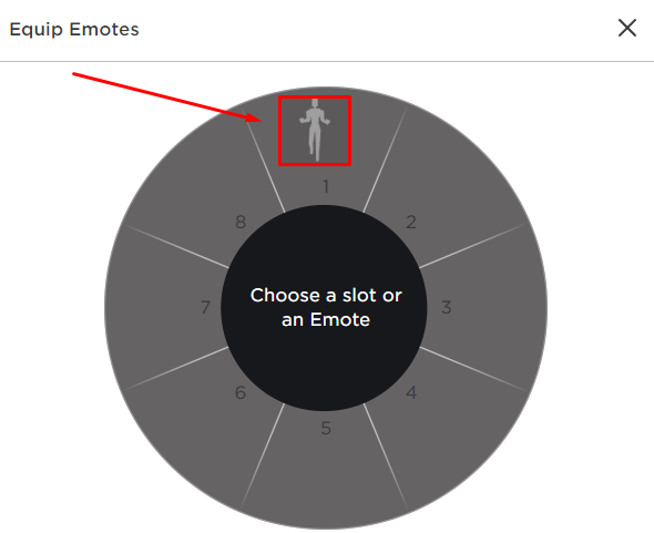 Equip emotes desktop emote wheel example