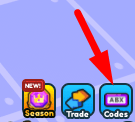 The Codes button in Get Fat And Roll Race